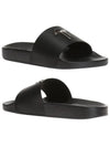 Steel Logo Slippers Black RM80017 - GIUSEPPE ZANOTTI - BALAAN 1