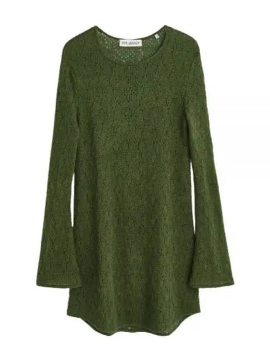 One Piece TWO FACE DRESS MOOR GREEN W4236TM Two Face - OUR LEGACY - BALAAN 2