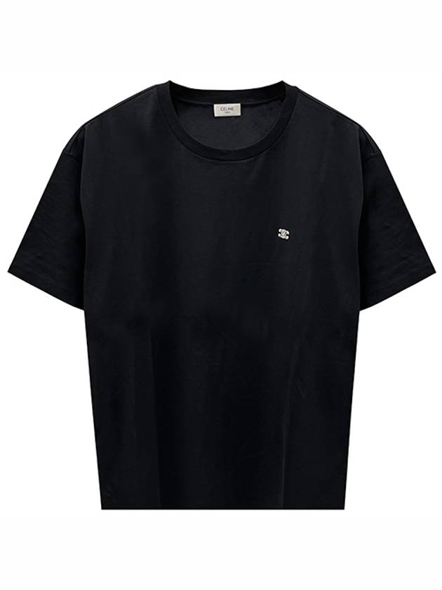 Triomphe Loose Logo Short Sleeve T-Shirt Black - CELINE - BALAAN 2