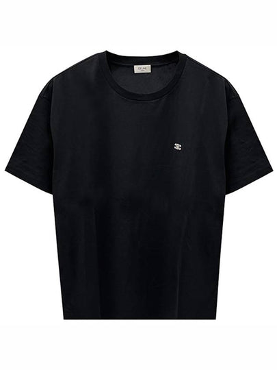 Triomphe Loose Logo Short Sleeve T-Shirt Black - CELINE - BALAAN 2