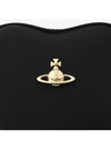 Saffiano Mini Heart Cross Bag Black - VIVIENNE WESTWOOD - BALAAN 4