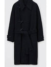 Alpaca Wool Duffel Coat Black - LEMAIRE - BALAAN 2