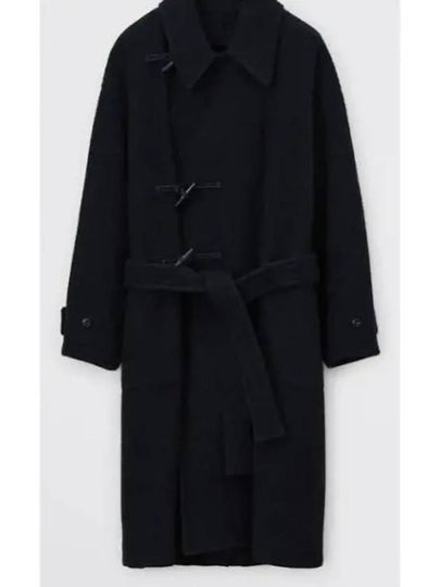 Alpaca Wool Duffel Coat Black - LEMAIRE - BALAAN 2