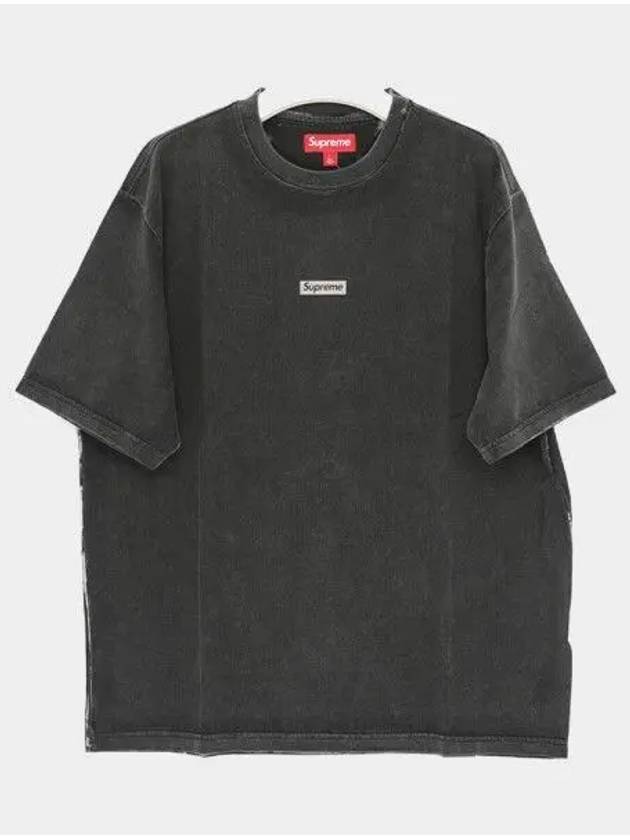 Overprint small box short sleeve t shirt SS24KN54 BLACK 271503 1043392 - SUPREME - BALAAN 1