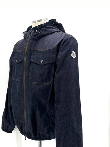 Chrono Denim Windbreaker Jacket - MONCLER - BALAAN 1