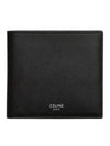 Celine Logo Leather Half Wallet Black - CELINE - BALAAN 3