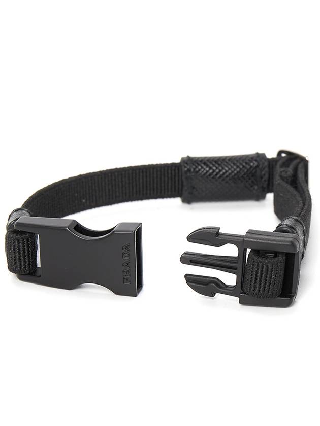 release buckle bracelet black - PRADA - BALAAN 5