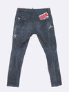 S74LB0491 Black Color Tide Biker Men s Jeans 48 - DSQUARED2 - BALAAN 2