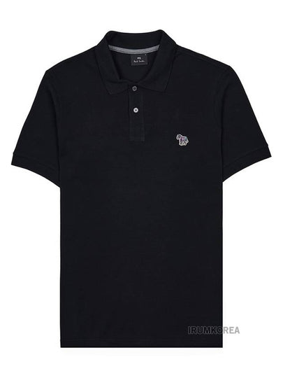 Zebra Short Sleeve Polo Shirt Black - PAUL SMITH - BALAAN 2