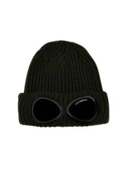 Extra Fine Merino Wool Goggle Beanie Ivy Green - CP COMPANY - BALAAN 2