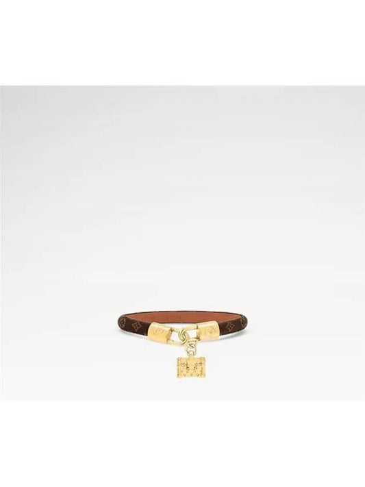 Petite Malle Charm Bracelet Gold Brown - LOUIS VUITTON - BALAAN 2