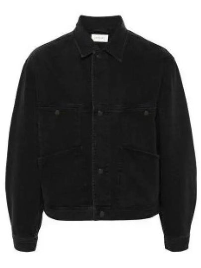 Heavy Soft Bleached Denim Jacket Black - LEMAIRE - BALAAN 2