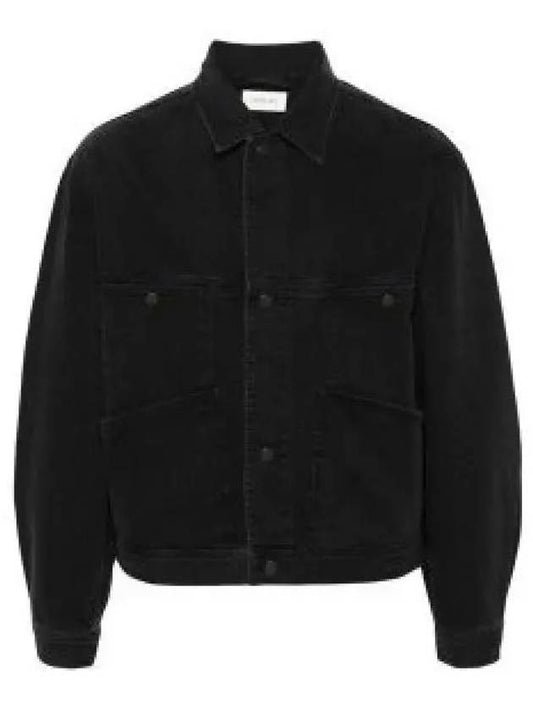 Heavy Soft Bleached Denim Jacket Black - LEMAIRE - BALAAN 2