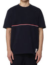 Midweight Jersey Short Sleeve T-Shirt Navy - THOM BROWNE - BALAAN 2