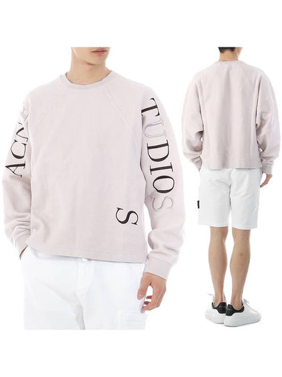 Embroidered Logo Oversized Fit Sweatshirt Pale Lilac - ACNE STUDIOS - BALAAN 2