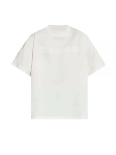 Logo Print Short Sleeve T-Shirt White - JIL SANDER - BALAAN 2