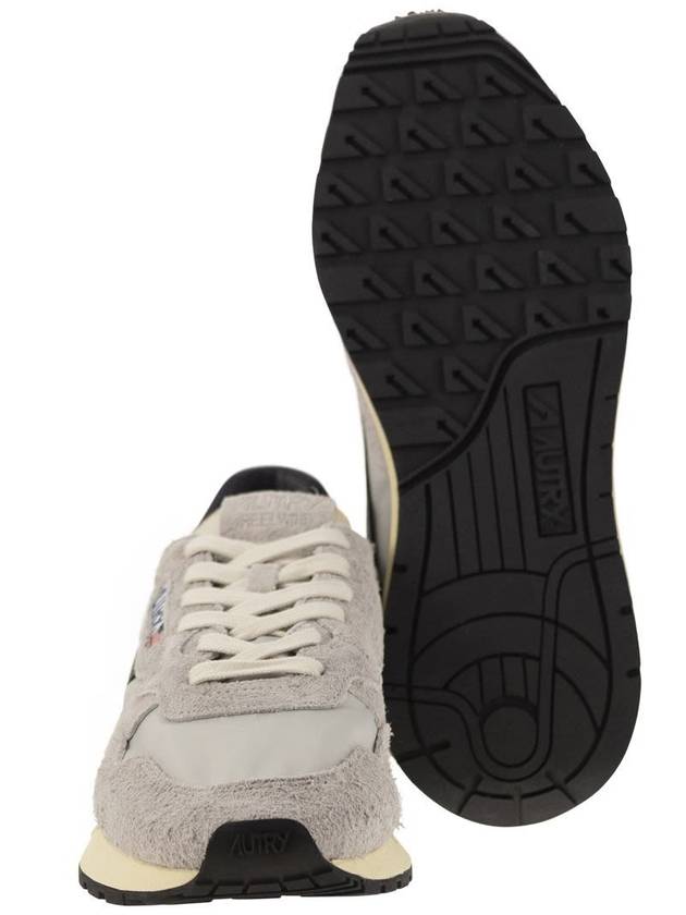 Autry Grey Suede And Nylon Reelwind Low Sneakers And Space - AUTRY - BALAAN 5