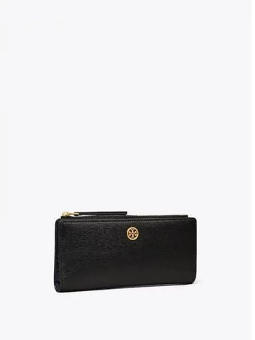 Robinson zip up slim card wallet half black domestic product GM0024061947903 - TORY BURCH - BALAAN 1