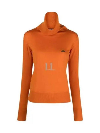 Bea ORB Embroidered Logo Turtleneck Orange - VIVIENNE WESTWOOD - BALAAN 2