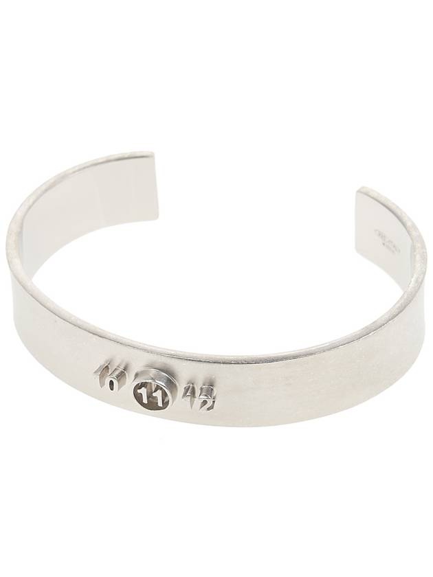 Number Logo Wide Cuff Bracelet Silver - MAISON MARGIELA - BALAAN 2