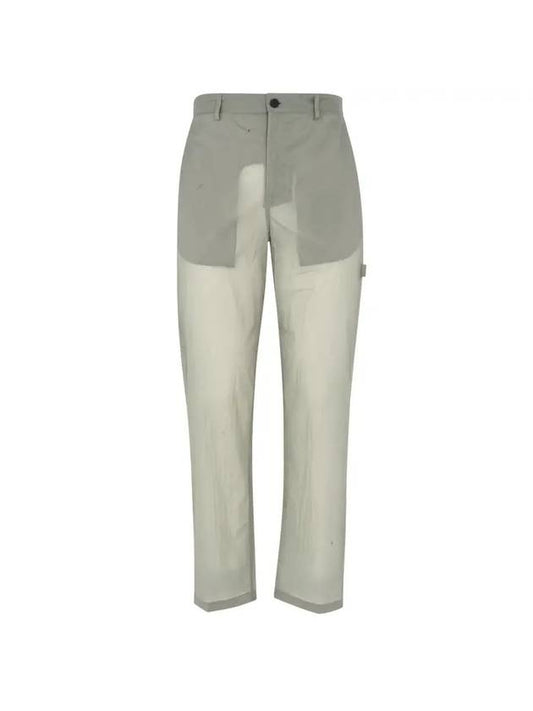 Men's Craig Nylon Straight Pants Green - MONCLER - BALAAN.