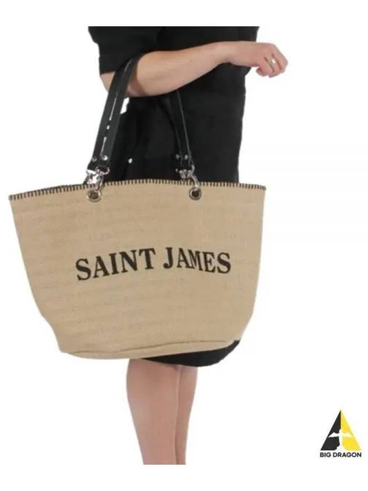 Carrier Tote Bag Ecru Noir - SAINT JAMES - BALAAN 2