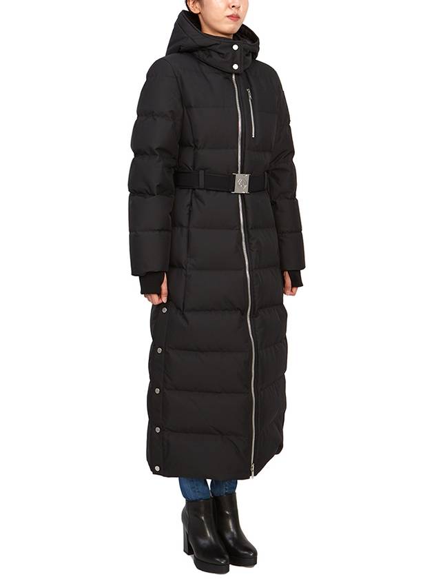 Cloud Belted Hooded Long Padded Black - MOOSE KNUCKLES - BALAAN 6