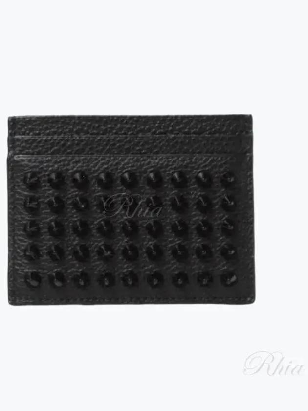 Kios Spike Card Wallet Black - CHRISTIAN LOUBOUTIN - BALAAN 2