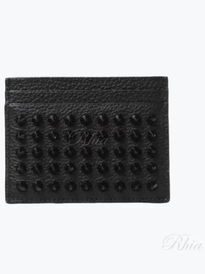 Kios Spike Card Wallet Black - CHRISTIAN LOUBOUTIN - BALAAN 2