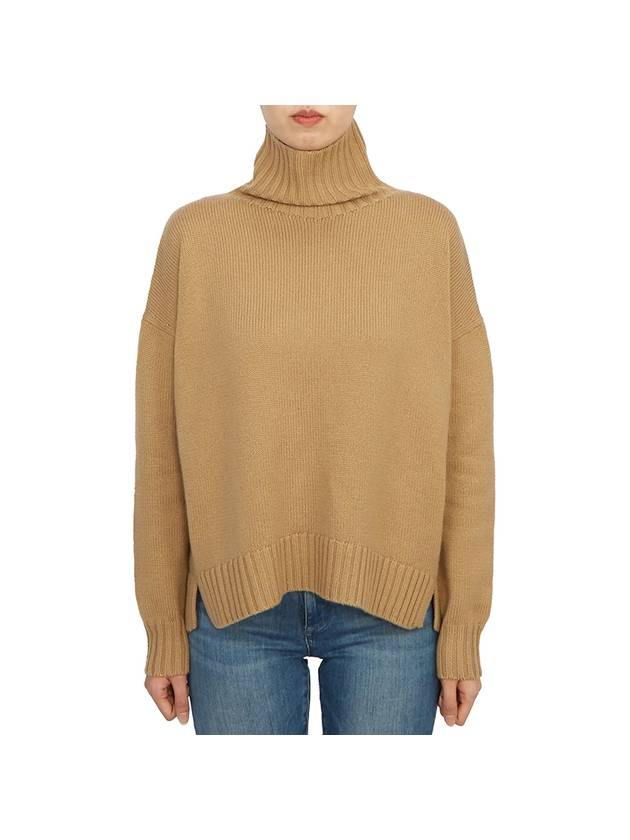 Gianna Cashmere Turtleneck Camel - MAX MARA - BALAAN 1