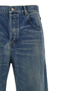 Mid Rise Baggy Jeans Blue - SAINT LAURENT - BALAAN 4