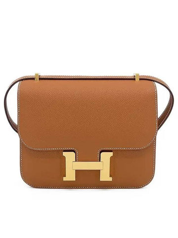 Constance TPM camel gold engraved B 4HB0454 - HERMES - BALAAN 1