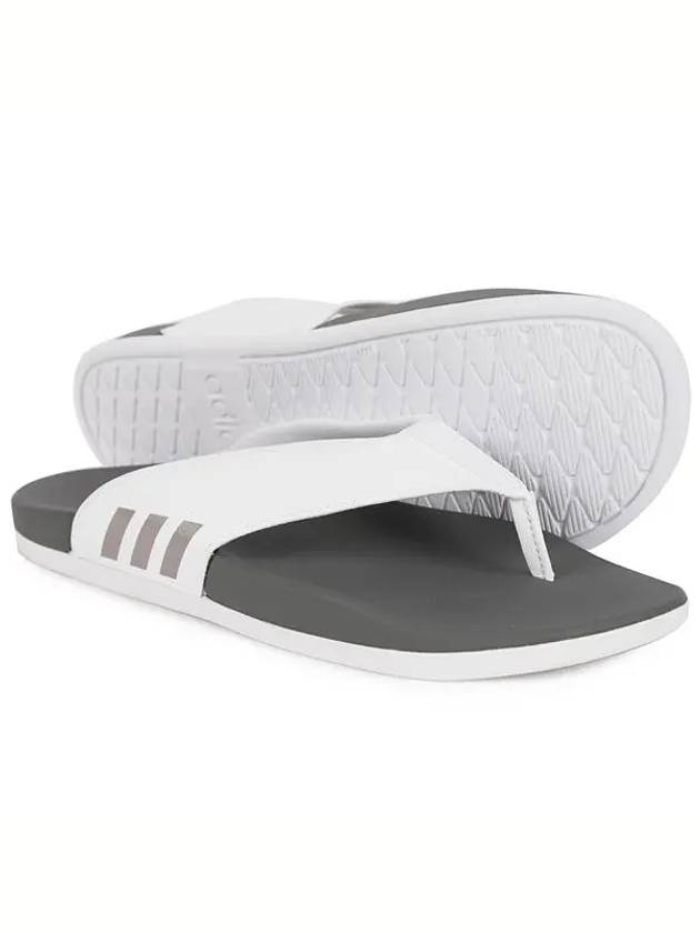 Adilette Comfort Flip Flops White - ADIDAS - BALAAN 3