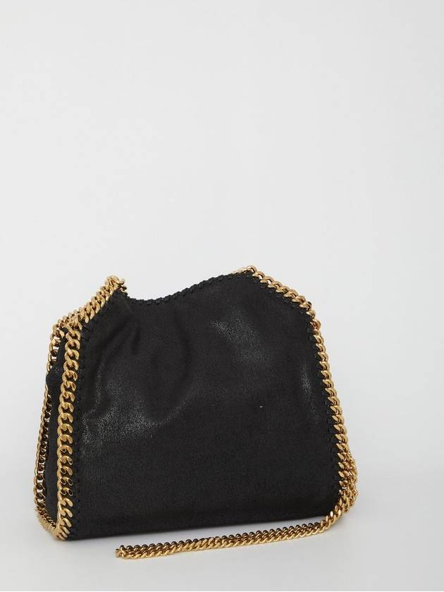 gold-plated Falabella mini tote bag black - STELLA MCCARTNEY - BALAAN 3