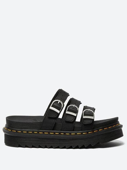 Blaire Leather Slippers Black - DR. MARTENS - BALAAN 2