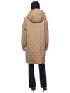 Diamond Quilted Hooded Single Coat Beige - BURBERRY - BALAAN 6