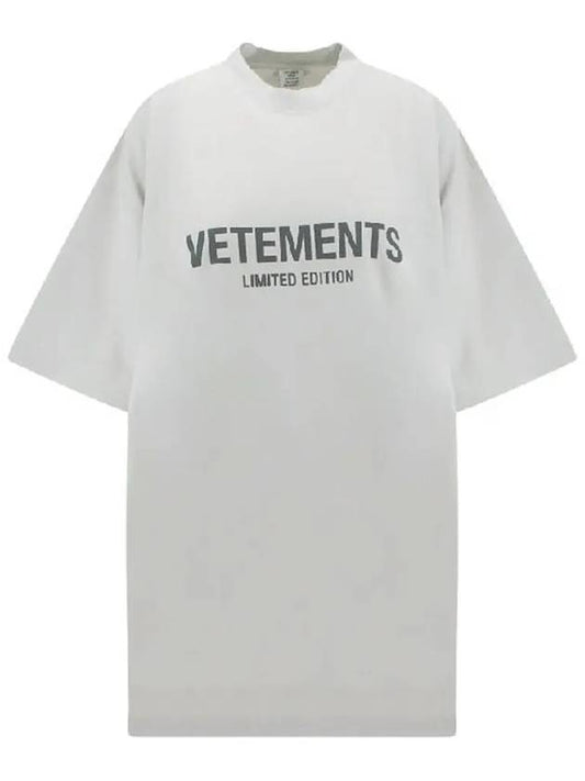 Logo Cotton Short Sleeve T-Shirt White - VETEMENTS - BALAAN 2