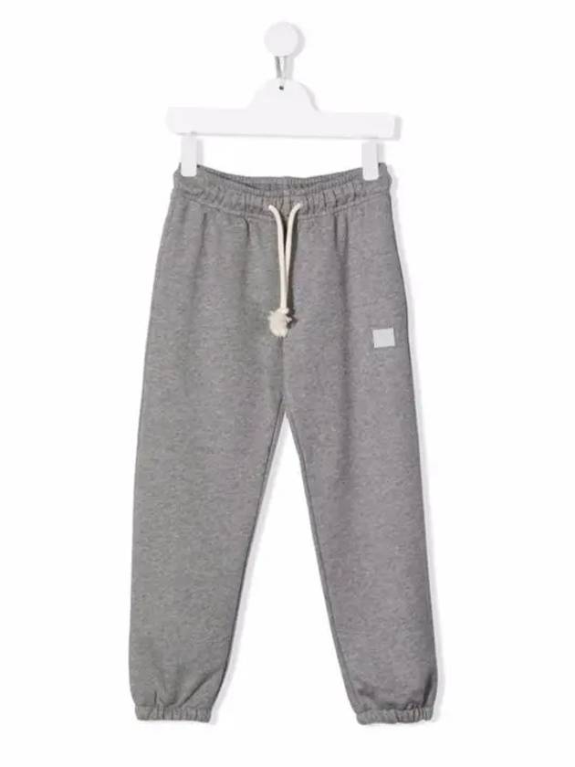 Acne Studios Kids Gray Face Logo Cotton Sweatpants DK0006 - ACNE STUDIOS - BALAAN 5