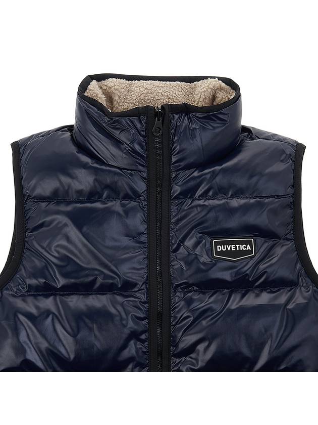 Algorab Logo Reversible Vest Navy - DUVETICA - BALAAN 7