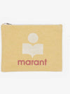 Women's Pouch Pochette Netia Yellow - ISABEL MARANT - BALAAN 1