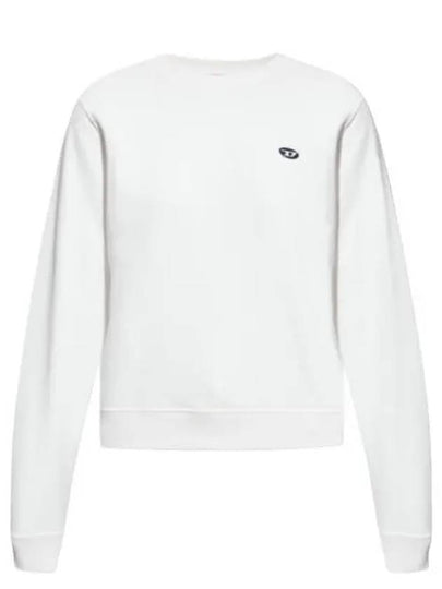 ReGGy Doval D Logo Patch Sweatshirt White - DIESEL - BALAAN 2