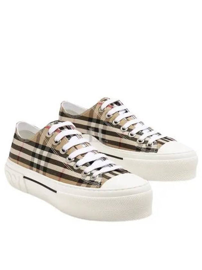 Vintage Check Cotton Sneakers Archive Beige - BURBERRY - BALAAN 2