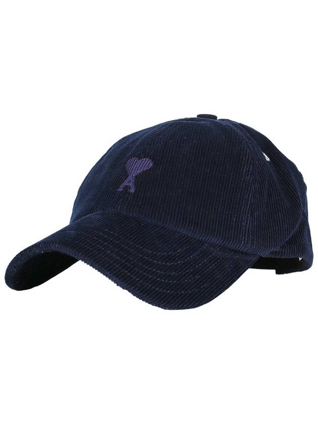 Heart Logo Tonal Corduroy Ball Cap UCP015 089 4011 - AMI - BALAAN 3