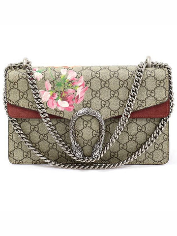 400249 GG Supreme Canvas Bloom Print Dionysus Small Shoulder Bag - GUCCI - BALAAN 1