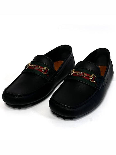 Web Horsebit Driving Shoes Black - GUCCI - BALAAN 2