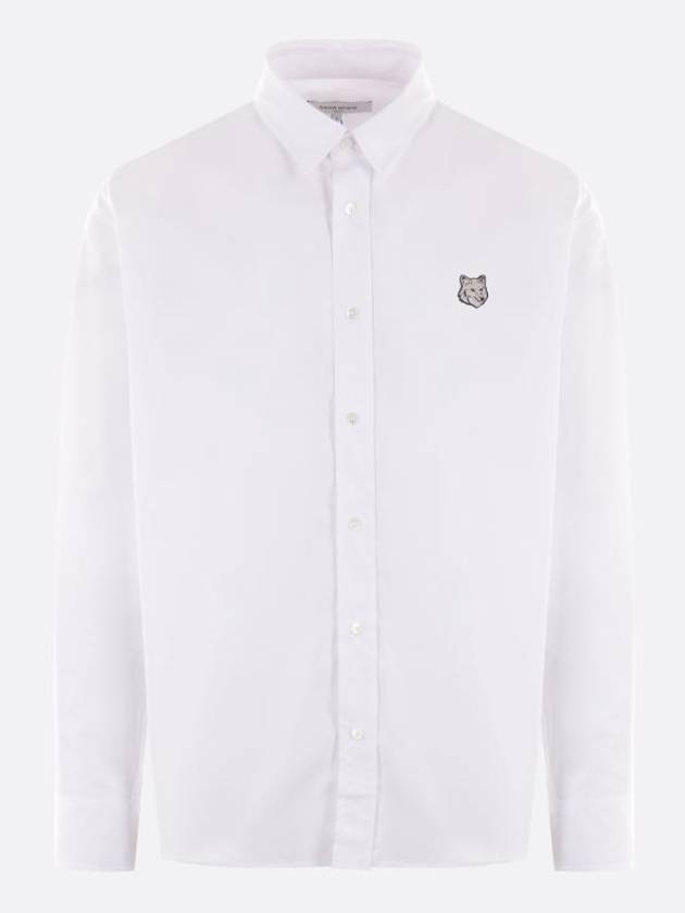 Bold Fox Head Long Sleeve Shirt White - MAISON KITSUNE - BALAAN 2