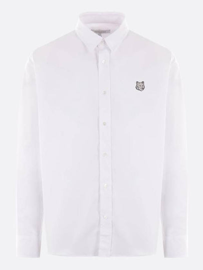 Bold Fox Head Long Sleeve Shirt White - MAISON KITSUNE - BALAAN 2