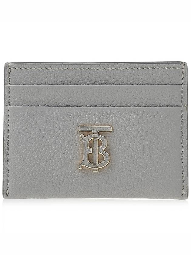 Grainy leather card wallet light Grey - BURBERRY - BALAAN 2