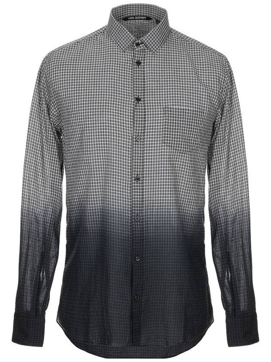 gradation check shirt - NEIL BARRETT - BALAAN 1