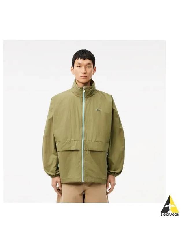 Men s front cut windbreaker khaki - LACOSTE - BALAAN 1